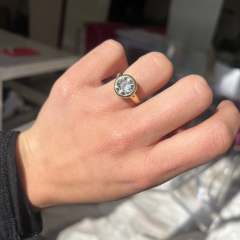 2.54ct Old European Cut Diamond Bezel Solitaire, GIA