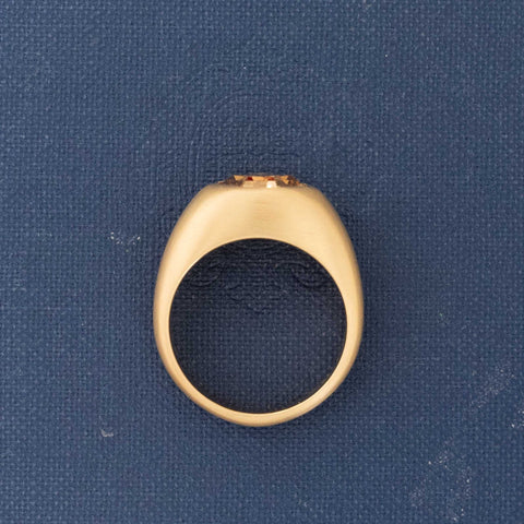 2.55ct Octagonal Cut Diamond Bezel Ring