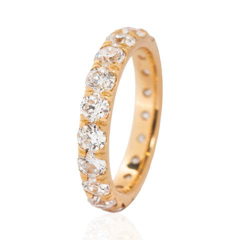 2.70ctw Old European Cut Diamond Eternity Band
