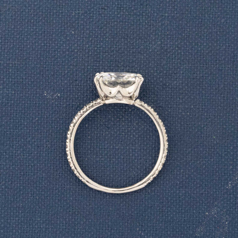 2.71ct Old Mine Cut Diamond Solitaire by Leon Mege