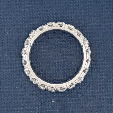 2.77ctw Old European Cut Diamond Eternity Band