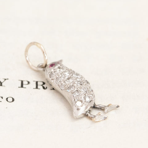 .29ctw Art Deco Diamond Baby Chick Charm