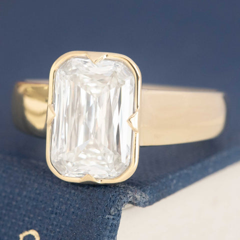 3.02ct Criss Cut Diamond Solitaire