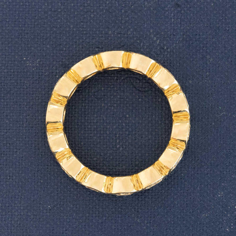 3.07ctw Old European Cut Diamond Bezel Eternity Band
