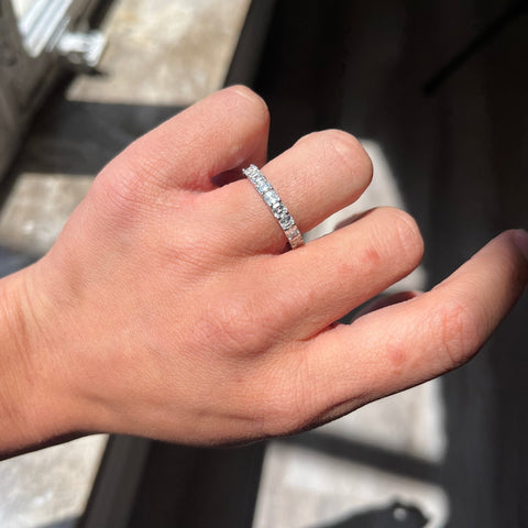 3.14ctw Asscher Cut Diamond Eternity Band