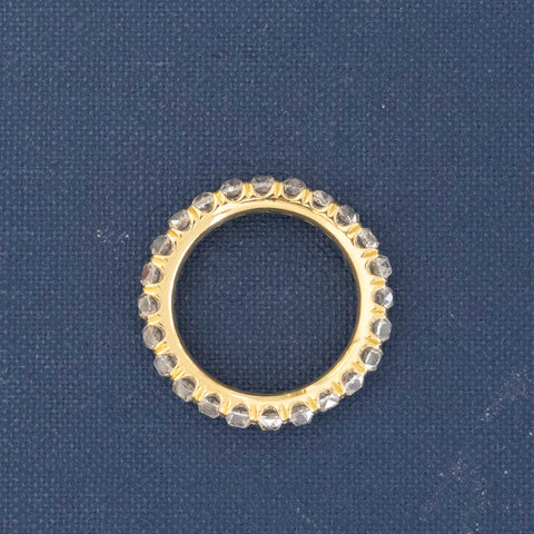 3.30ctw Old Mine Cut Diamond Eternity Band