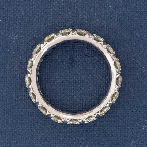 3.44ctw Old European Cut Diamond Eternity Band
