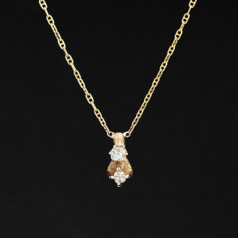 .36ctw Vintage Diamond Claw Pendant