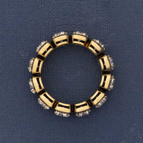 3.70ctw Round Brilliant Cut Diamond Collet Eternity Band