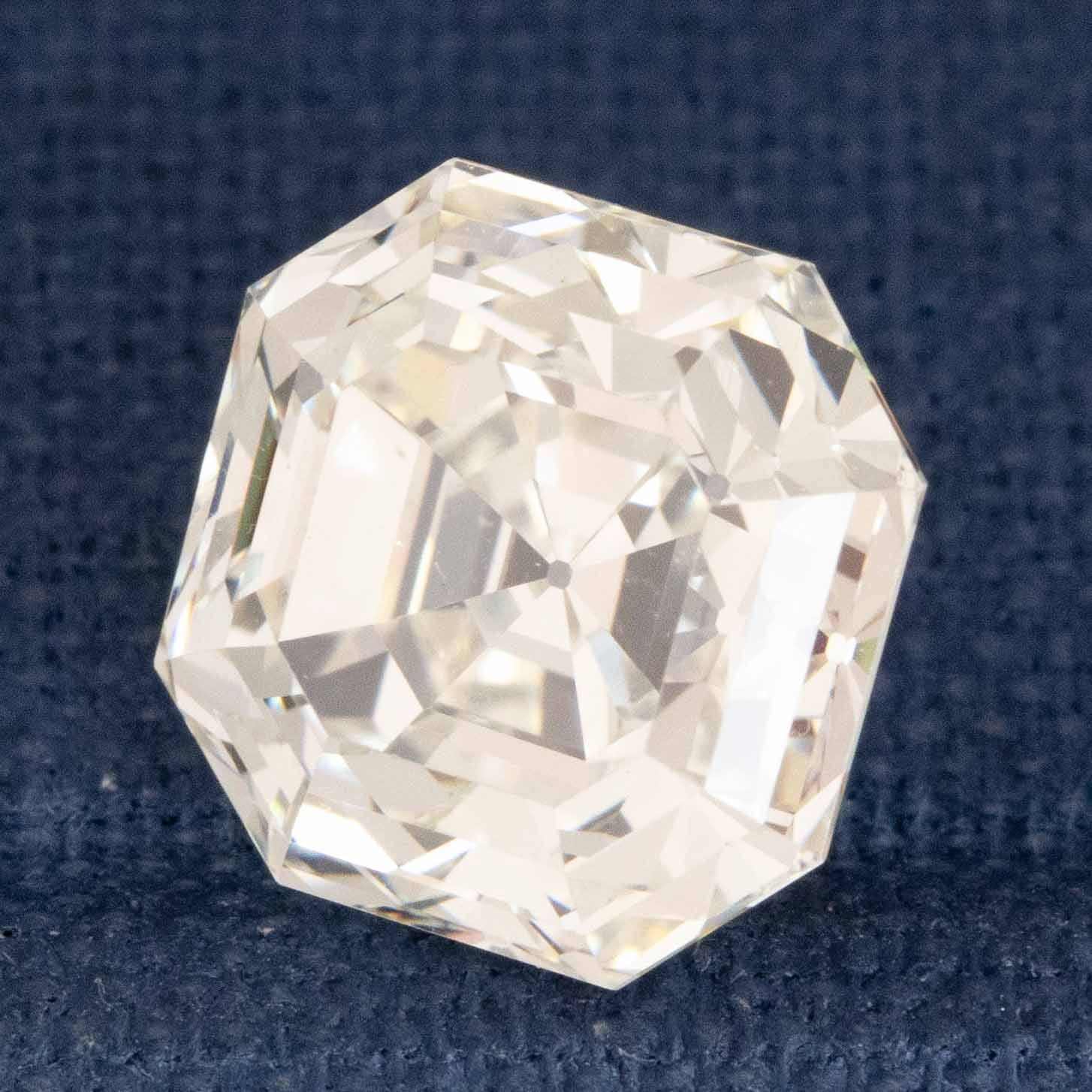 3.78ct Vintage Asscher Cut Diamond, GIA K VS1