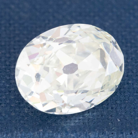 4.02 Oval Old Mine Cut Diamond, GIA M VS2