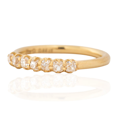 .44ctw Petite Old Mine Cut Diamond 7-Stone Band