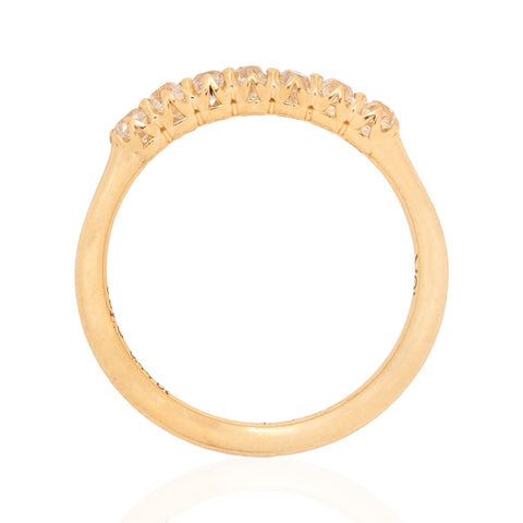 .44ctw Petite Old Mine Cut Diamond 7-Stone Band