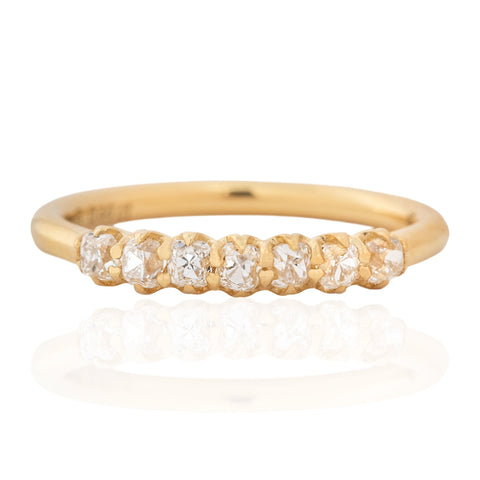 .44ctw Petite Old Mine Cut Diamond 7-Stone Band