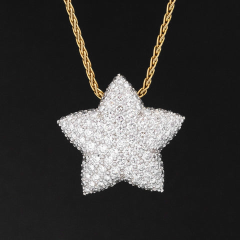 4.50ctw Diamond Pave Star Slider Pendant, by Kurt Wayne