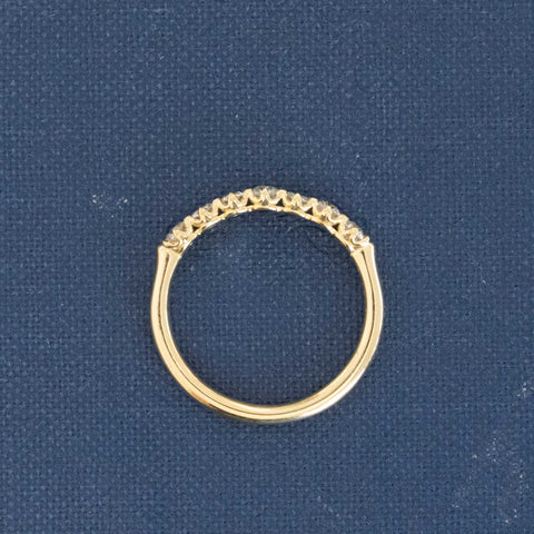 .45ctw Old European Cut Diamond Half-Hoop Band