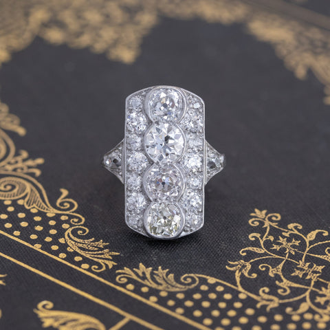4.64ctw Edwardian Dinner Ring