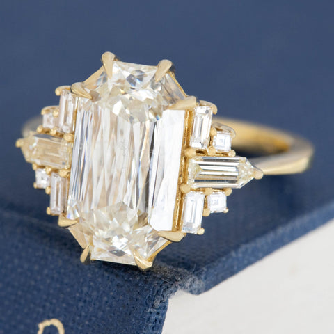5.07ct Criss-Cut Diamond Ring, GIA M SI2