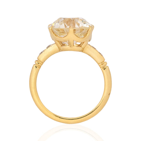 5.03ct Transitional Cut Diamond Ring, GIA