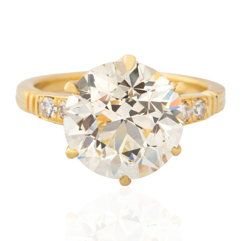 5.03ct Transitional Cut Diamond Ring, GIA