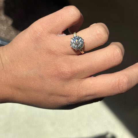 5.03ct Transitional Cut Diamond Ring, GIA
