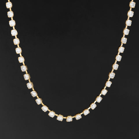 5.05ctw Round Brilliant Cut Diamond Tennis Necklace