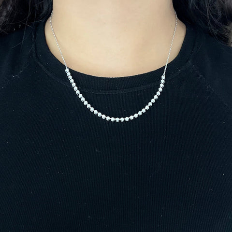 .50ctw Round Brilliant Cut Diamond Line Necklace