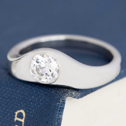 .52ct Old European Cut Diamond Wedding Set, GIA F SI2