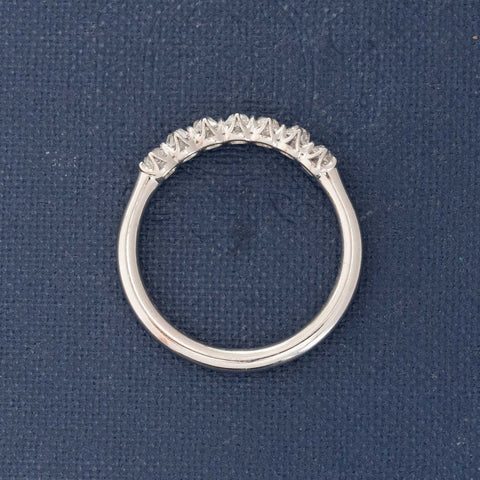 .52ctw Petite Old Mine Cut Diamond 7-Stone Band
