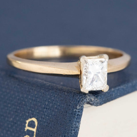 .55ct Radiant Cut Diamond Petite Solitaire