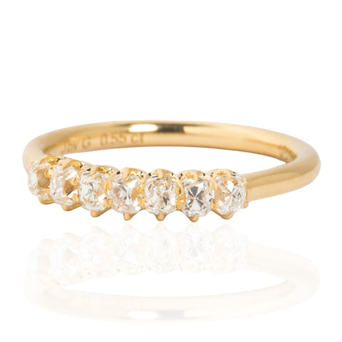 .55ctw Petite Old Mine Cut Diamond 7-Stone Band