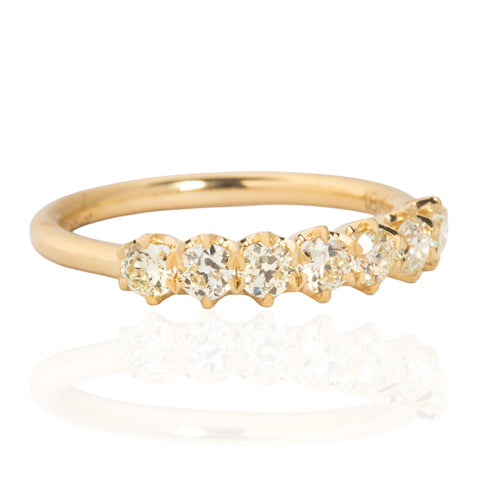 .55ctw Petite Old European Cut Diamond 7-Stone Band