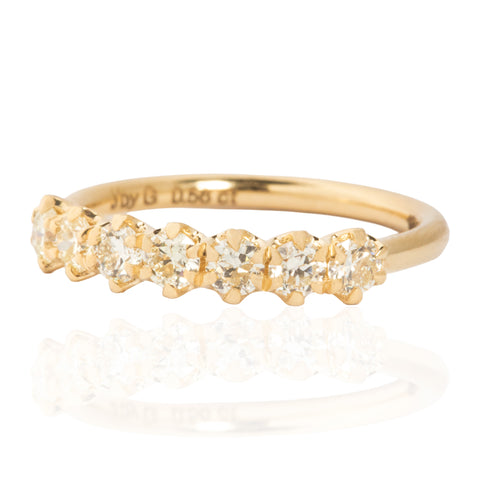 .56ctw Petite Old European Cut Diamond 7-Stone Band