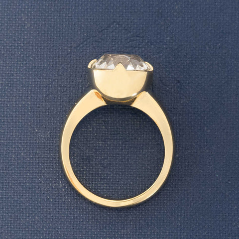5.84ct Old Mine Cut Diamond Solitaire