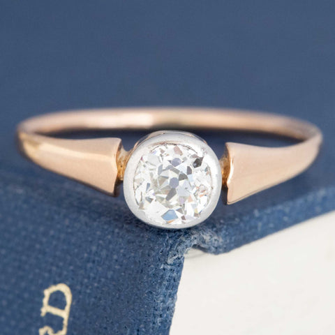 .70ct Antique Old Mine Cut Diamond Solitaire