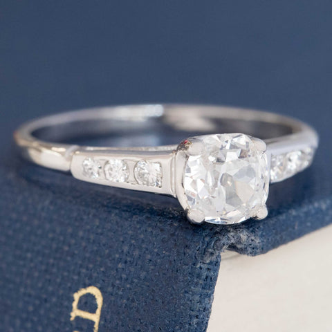 .61ct Old Mine Cut Diamond Ring, GIA F SI2