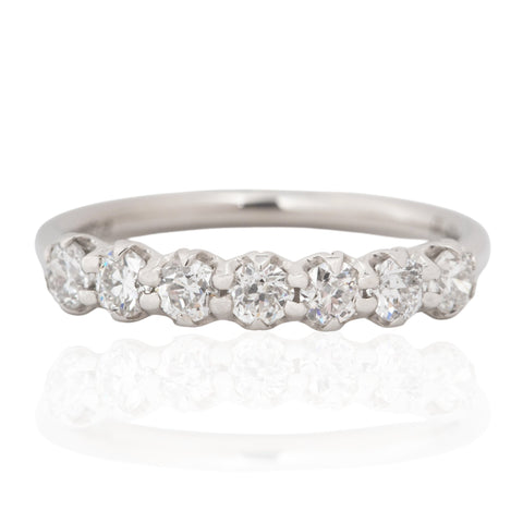 .62ctw Petite Old European Cut Diamond 7-Stone Band