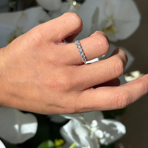 .62ctw Petite Old European Cut Diamond 7-Stone Band