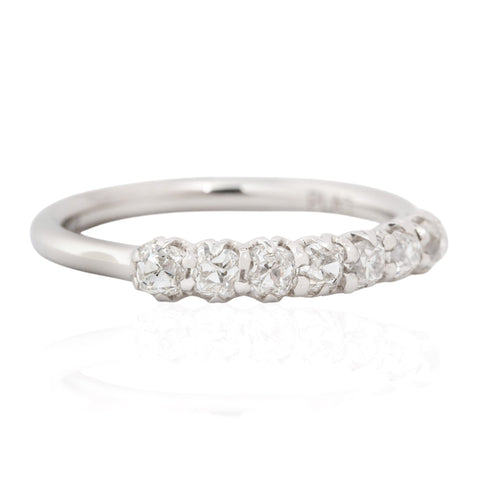 .62ctw Petite Old Mine Cut Diamond 7-Stone Band