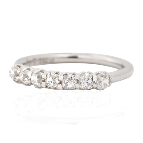 .62ctw Petite Old Mine Cut Diamond 7-Stone Band