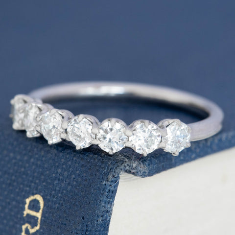 .65ctw Old European Cut Diamond 7-Stone Band