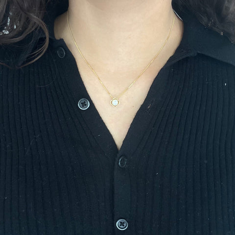 .70ct Old European Cut Diamond Clover Pendant