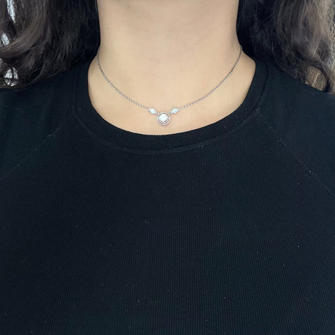 .72ctw Edwardian OEC Diamond Bezel Necklace