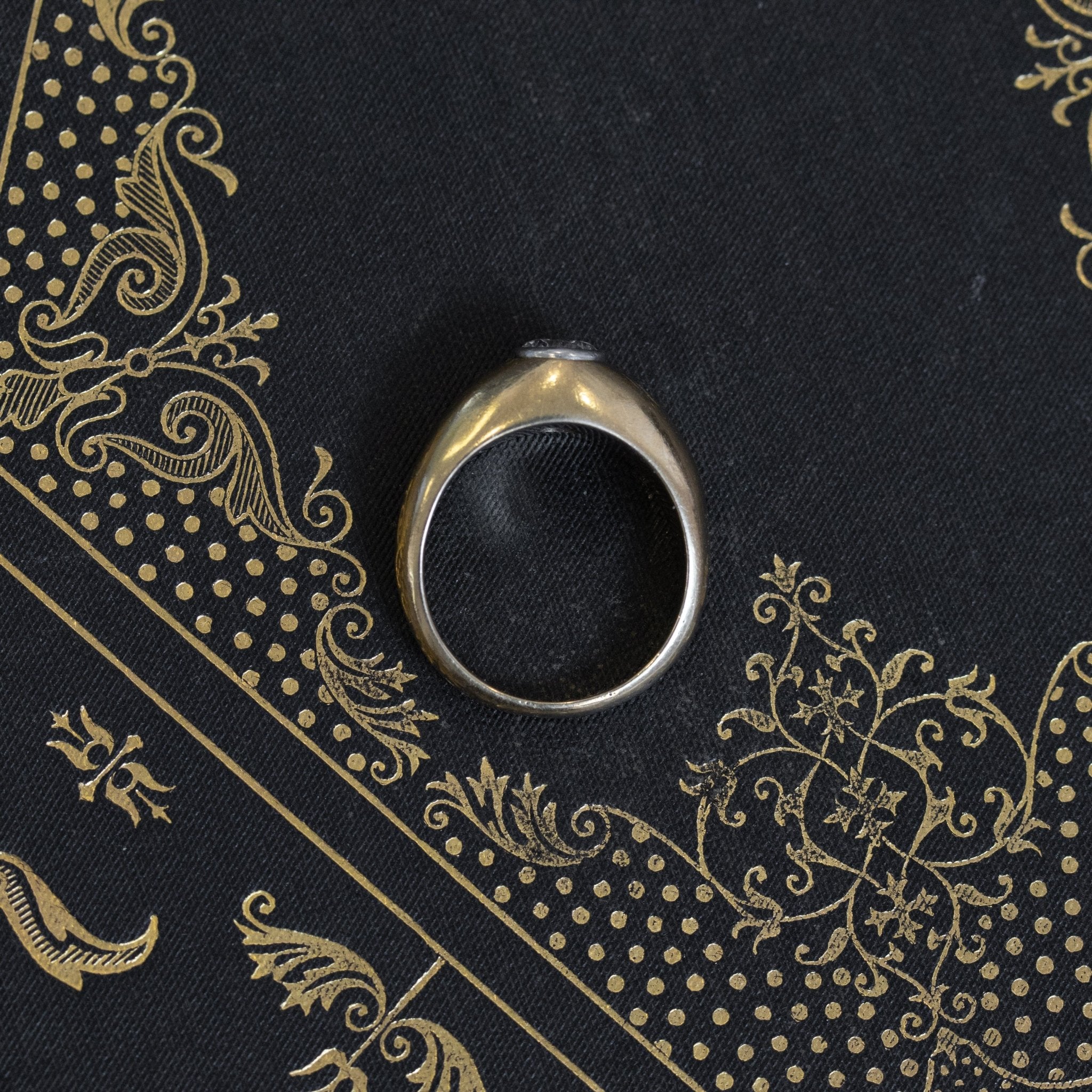 .74CT ROUND BRILLIANT CHUNKY BEZEL RING
