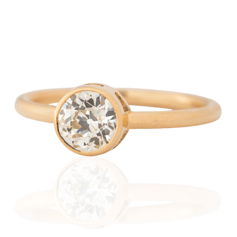 .82ct Old European Cut Diamond Bezel Solitaire