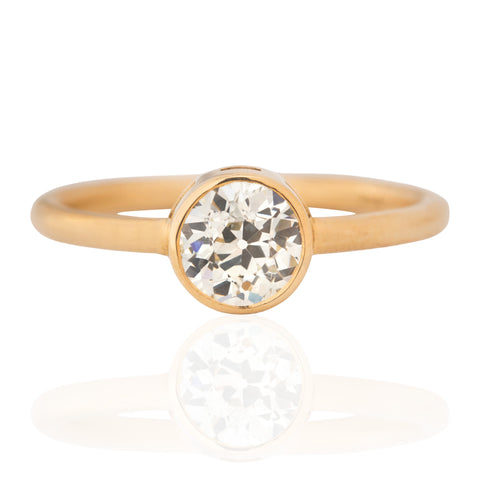 .82ct Old European Cut Diamond Bezel Solitaire