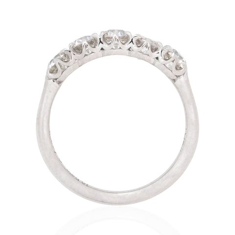 .96ctw Petite Old European Cut Diamond 5-Stone Band
