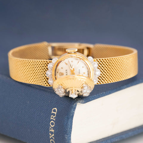 1.37ctw Retro Diamond Hidden Watch Bracelet, by Rolex