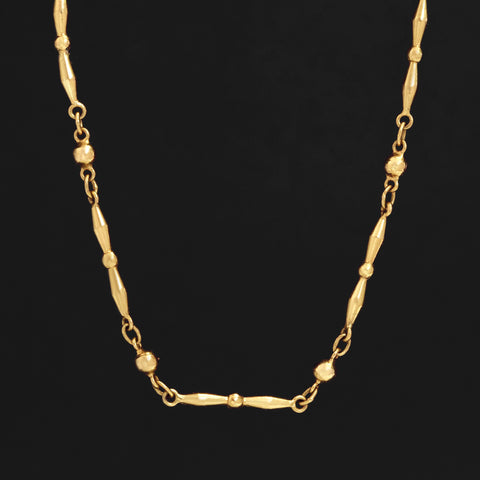 Vintage Fancy Link Beaded Necklace
