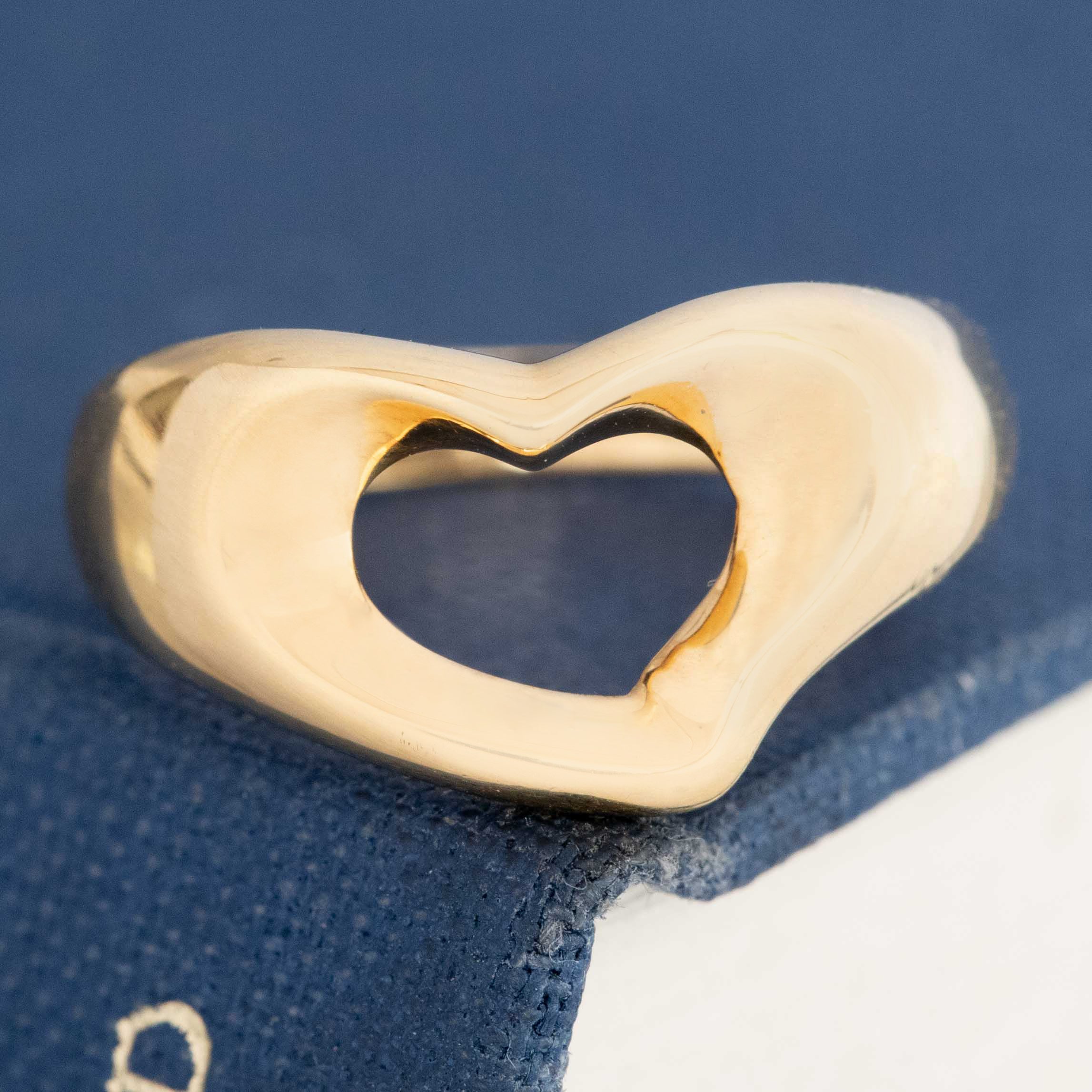 Vintage Open Heart Signet Ring, by Tiffany & Co